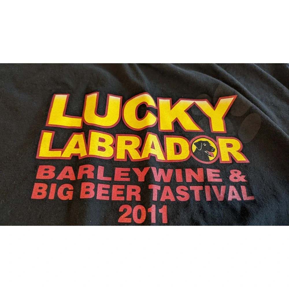 Alstyle Lucky Labrador Barleywine Big Beer Tastival 2011 Graphic T-Shirt Mens XL